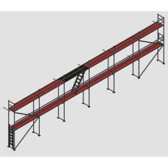   Homlokzati állvány szett 115,2 m2 fa pallóval (6,4 m x 18 m)