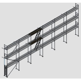   Homlokzati állvány szett 151,2 m2 fém pallóval (8,4 m x 18 m)